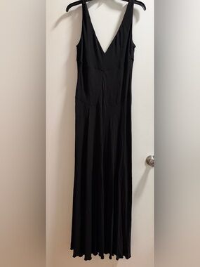 Victoria Beckham x Mango Jersey Black Maxi Dress